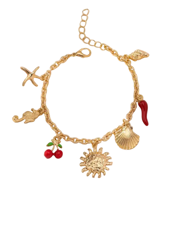 Y2K summer cherry bracelet