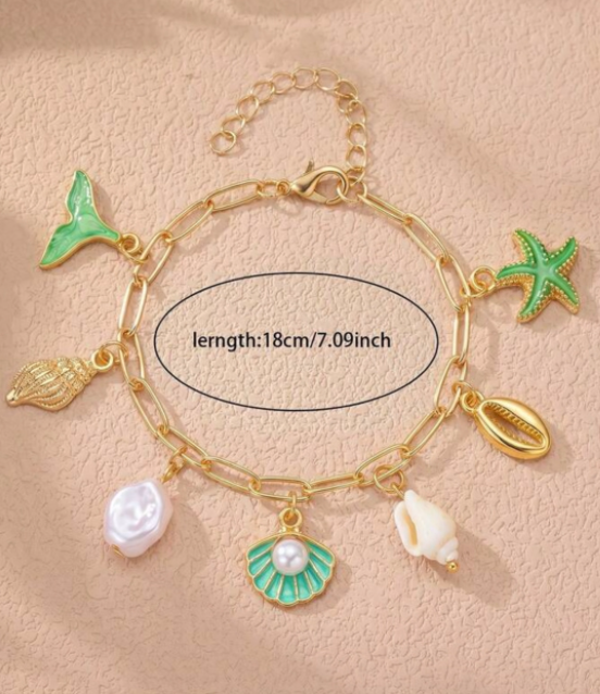 green summer ocean jewlery