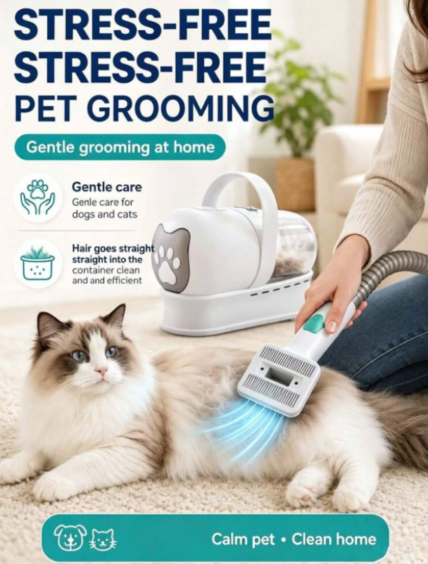 7 in 1 pet grooming vacuum set