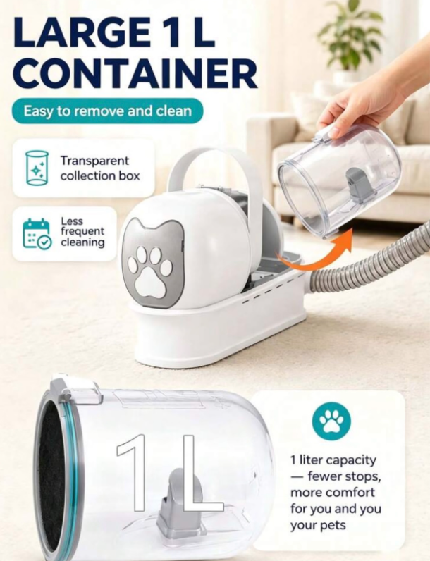 7 in 1 pet grooming vacuum set