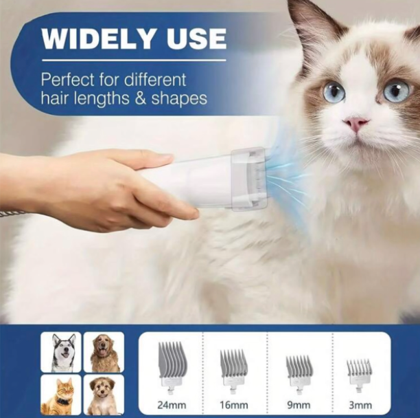 7 in 1 pet grooming vacuum set