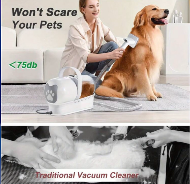 7 in 1 pet grooming vacuum set