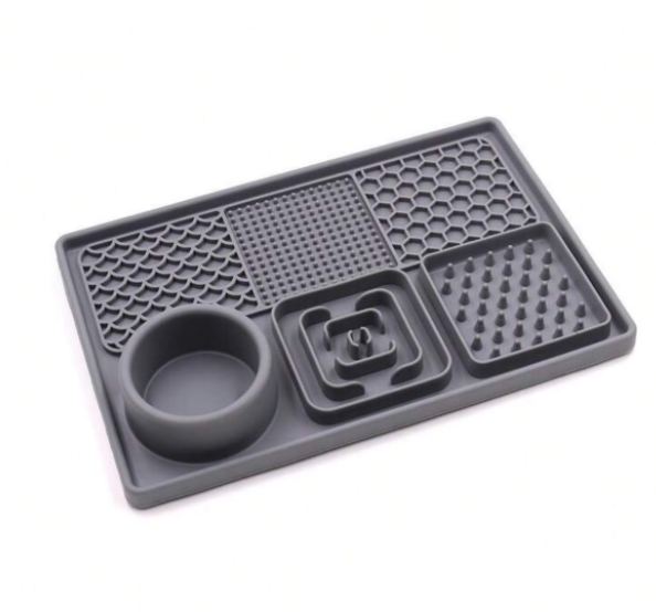 licking mat for pets with slow feeder